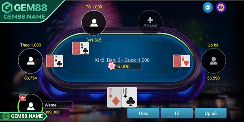 Xì Tố Gem88 - Trò Đánh Bài Trực Tuyến Uy Tín Hiện Nay 2 Quy tắc chia bài trong trò chơi xì tố